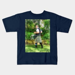 Music - Drummer in Pipe Band Kids T-Shirt